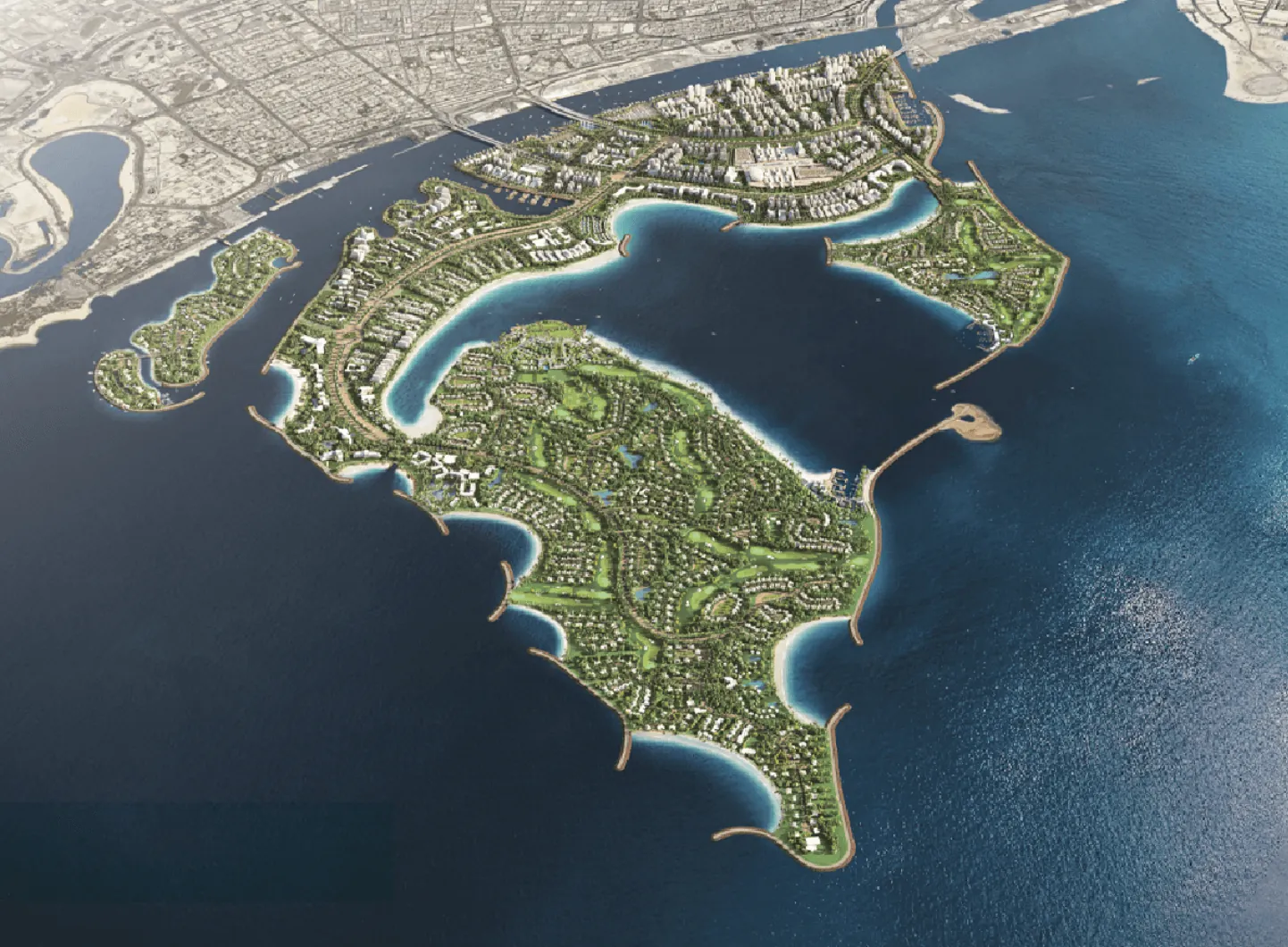 Waterfront residential detail in Dubai